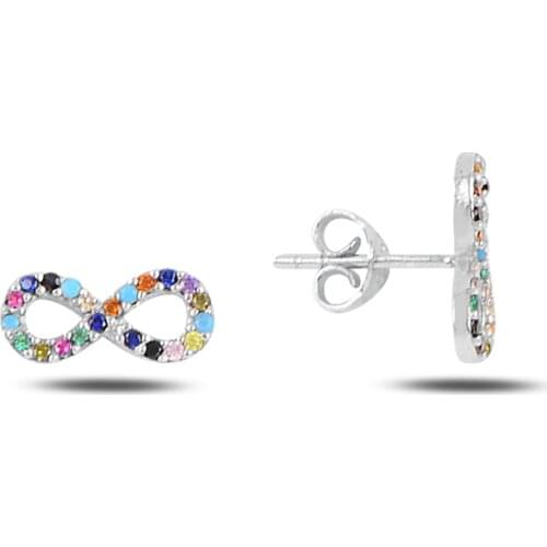 Silver Infinity Earring