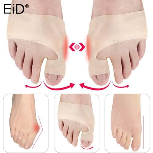 Silicone Toe Separator Hallux Valgus Bunion Corrector Orthotics Feet Bone Thumb Adjuster Correction Pedicure Sock Straightener