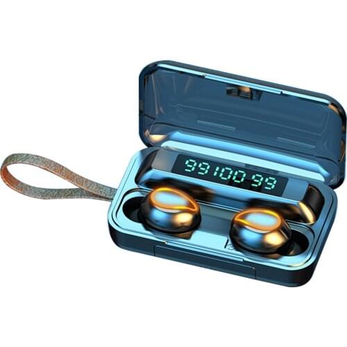 5pcs/lot F9 TWS Mini Earbuds BT5.0 Wireless Headphone IPX7 Waterproof Sports Headset Noise Reduction with Mic for iPhone Xiaomi