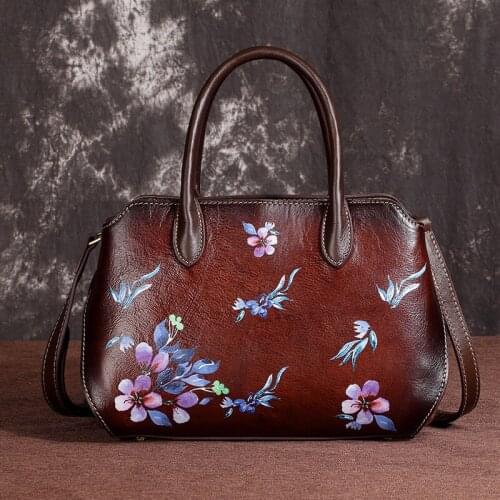 Leather Leisure New Versatile Chinese Style Head Layer Cowhide Bags Leisure Restoring Ancient Ways Europe Shoulder Bags