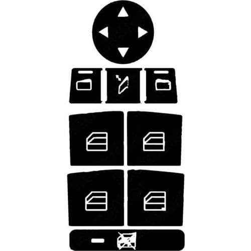 1 Set of Car Button Repair Window Decal Sticker 1x Car Air Condition AC Climate Control Button For Mercedes Benz W204 C250 C300