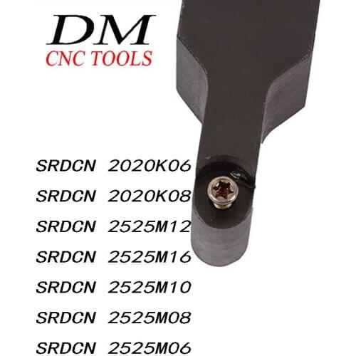 1pcs SRDCN 2020K06/2020K08 SRDCN 2525M12/2525M16/2525M08 Screw type external turning tool holder