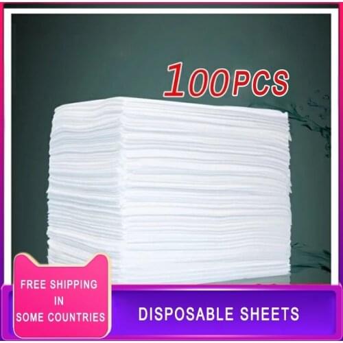 100pcs 80x180cm Disposable Bed Sheet Non-woven SPA Massage Table Sheet Paper Sheet Towel