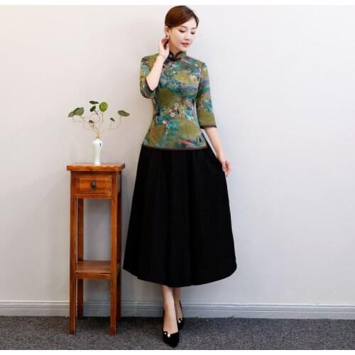 2021 Llock qipao dress cotton qipao hanfu