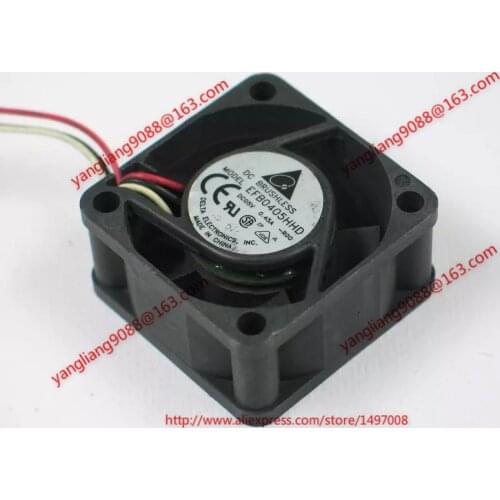 Delta Electronics EFB0405HHD R00 DC 5V 0.45A 40x40x20mm 3-wire Server Cooling Fan