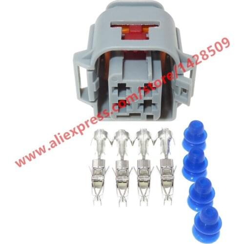 5 Sets 4 Pin Waterproof Sealed Electrical Connector Female Plug With Pins And Seals For Auto Cars Trucks