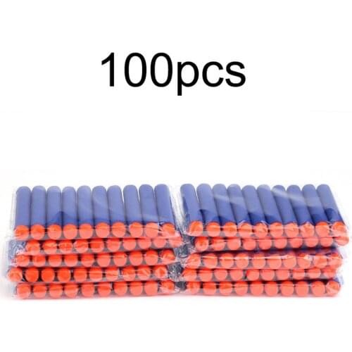 500/200/100 PCS Safe Foam Bullet EVA Refill Soft Bullet Solid Bullet Darts Elite Series Blasters Toy Foam Guns Accessories