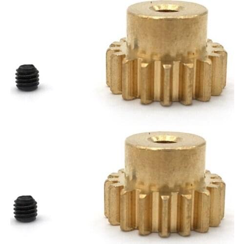 2 Pieces 17T Sprocket Motor Gear Accessories for WLtoys 1/12 RC Rock Crawler 12428 12423 12628