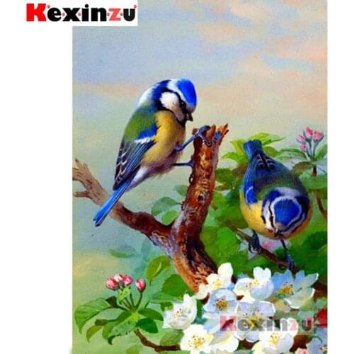 2020 New Full 5D DIY Square/Round Drill Diamond Painting "Bird and flower" 3d Diamond Embroidery Cross Stitch Decor Gift K@0044