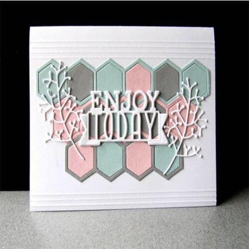 Diamond checkered flower Metal Cutting Dies Stencils for DIY Scrapbooking Stamp/photo album Decorative Embossing DIY Paper Cards