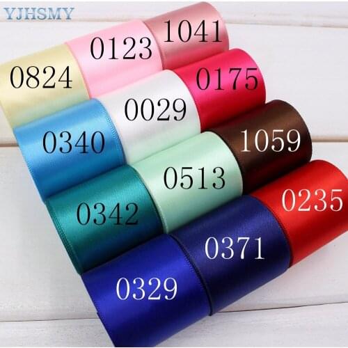 YJHSMY 1742811,38 mm 10 yard Multi color optional solid color satin ribbon,headdress accessories wedding DIY hand-made materials