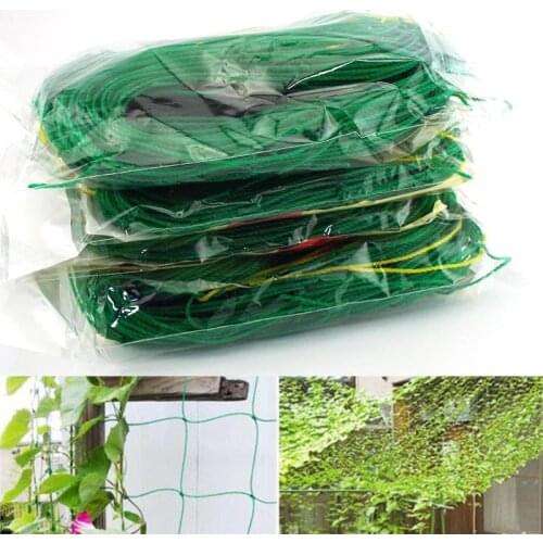 4 sizes Garden plant Climbing net stand holder Green Nylon Trellis Netting Mesh Support Bean Growing Fence Net line