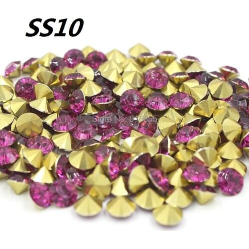 Free shipping Wholesale SS10 1440pcs(10G) Violet Color Resin rhinestones Pointback for Nail Art /Bags/Garment/Shoes Decoration