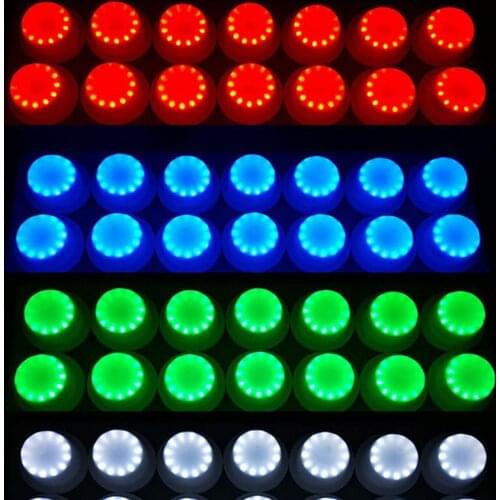 Wireless remote control rechargeable 24Pcs RGBW LED module under table light waterproof Wedding Xmas Bar Club decor-Multicolor