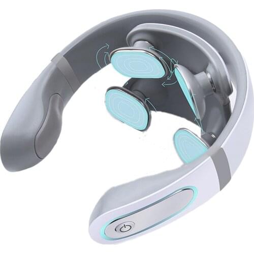 Wireless Electronic Neck Massager 4D Shiatsu Cervical Massager Stiff Neck Massage Health Care Therapy Pulse Pain Relief