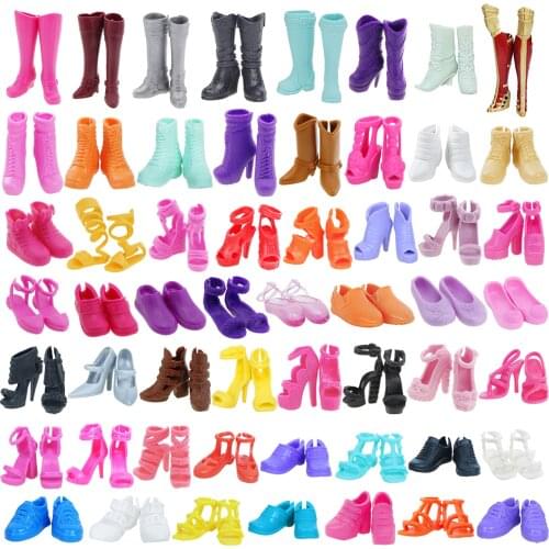 High Heels Flat Shoes Winter Boots Summer Sandals Doll Sport Shoe Daily Casual Sneakers DIY Accessories for Barbie Doll Girl Toy