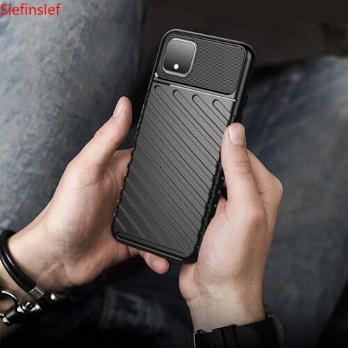 Thunder Armor Case for Google Pixel 4 XL Case Soft Silicone Anti-fall Mobile Phone Case Cover for Google Pixel 4 Fundas Shell