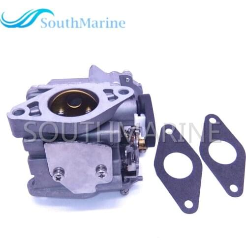 Boat Motor Carburetor Assy 66N-14301-00 and 66M-13646-00 Gaskets (2 pcs)for Yamaha 4-stroke F9.9C F9.9CMH F9.9CE S/L 4-stroke Ou