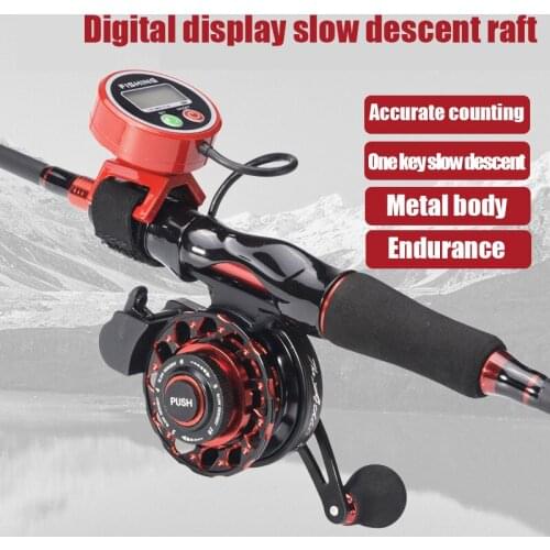 Raft Fly Fishing Reel with Digital Display High Speed Ratio 3.6/1 6kg Drag 10+1 BB Automatic Wiring Metal Fishing Wheel Fishing