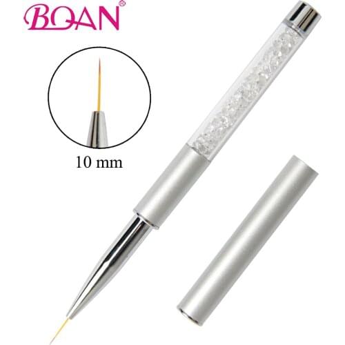 BQAN 1 PC Nail Art Liner Painting Brush Nail Drawing Liner Line Brush Pen Tool 10 mm Manicure Art Tool Thin Nylon Hair