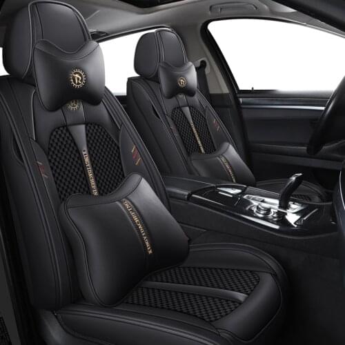 Leather Car Seat Covers for Mitsubishi Pajero 4 2 Sport Outlander xl asx Montero Accessories Lancer 9 10 Carisma Seat Protector