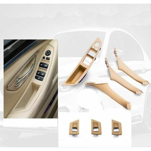 Left Hand Drive LHD For BMW 5 series F10 F11 520 525 Gray Beige Black Car Interior Door Handle Inner Door Panel Pull Trim Cover
