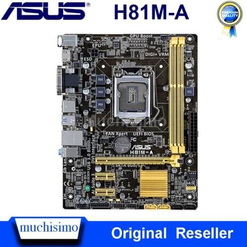 LGA 1150 Asus H81M-A Motherboard Core i7/i5/i3 DDR3 16GB PCI-E 2.0 Original Desktop Asus H81M-A Maniboard Intel H81 1150 Used