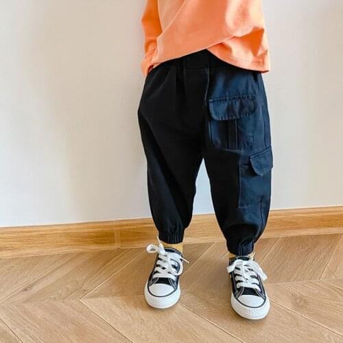 Fashion Boys Pants Spring Autumn Kids Trousers Clothes Children Pants for Baby Boys Pants solid toddlers infant solid black