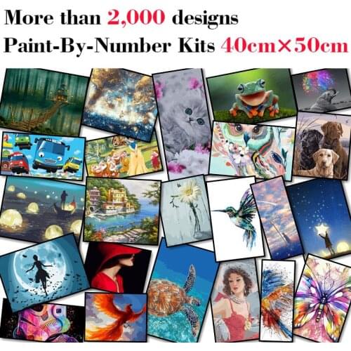 Mileelife Paintting By Numbers for Kids Adults DIY Beginner Oil Painting Kit Home Decoration