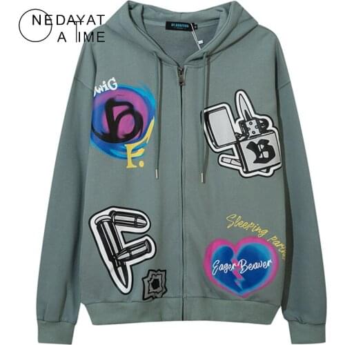 NEDAYATAIME Men's Zip Hoodies