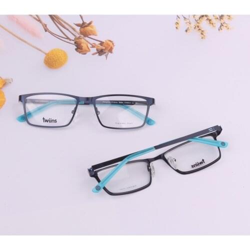 Wholesale children optical eyecare classic vintage style kids frames ultra light blue for boys students for myopia reading book