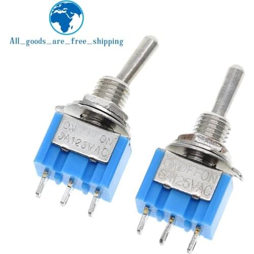 DIY Toggle Switch ON-OFF-ON / ON-OFF 3Pin 3 Position Latching MTS-103 MTS-102 AC 125V/6A 250V/3A Power Button Switch Car