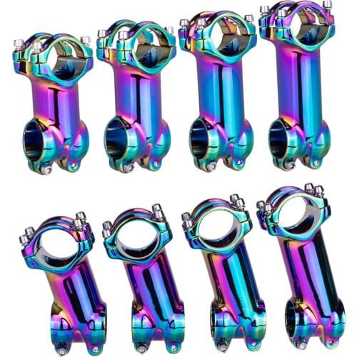 31.8mm Stem Bike Handlebar Stem Riser 60/70/80/90mm 7/ 17 Degree Adjustable Bicycle Stems for Mountain Road Bike BMX MTB Cycling