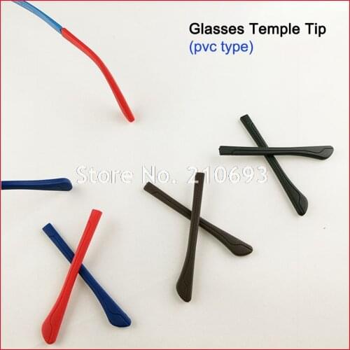 Free Shipping DT005 Retail PVC Anti Slip Eyeglasses Glasses Temple Tips Accessories Optical Frame Temples