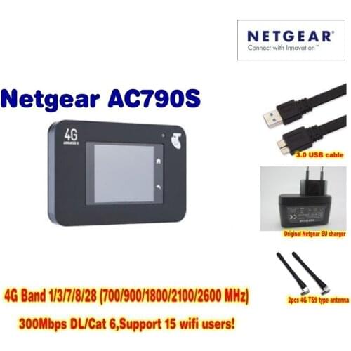 Unlocked Netgear Aircard 790s (AC790S) 300Mbps 4G Mobile Hotspot wifi Router (4G in Asia, Africa,America,Europe)