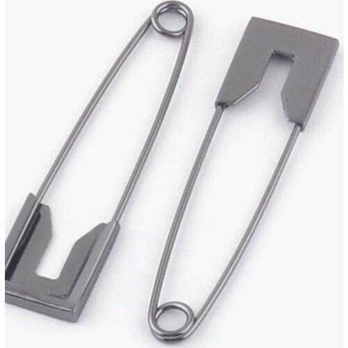 Gunmetal Jumbo Safety Pin Broochs Kilt Skirt Shawl Scarf Blanket Safety Pins Bouquet Charm Boutonniere Pendant Safety Pin