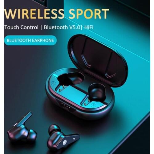 TWS Mini Dual Ear Bluetooth 5.0 Earphones Qi Wireless In Ear Stereo Noise Reduction Sports Headset Fone De Ouvido Bluetooth