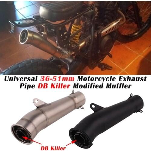 Universal 51mm Motorcycle Exhaust Pipe Escape Modified Motorbike Muffler DB Killer Silencer For PCX 125 R15 R6 ATV MT-03 Z900