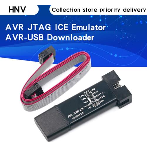 Usb AVR JTAG ICE emulator AVR-USB downloader download line metal shell