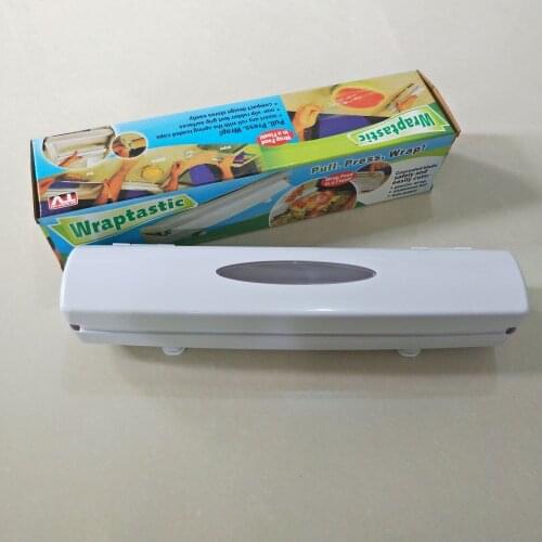 Magic ABS Fruit Food Fresh Keeping Plastic Cling Wrap Dispenser Container Preservative Film Cutter Box Kitchen Tool Accessories