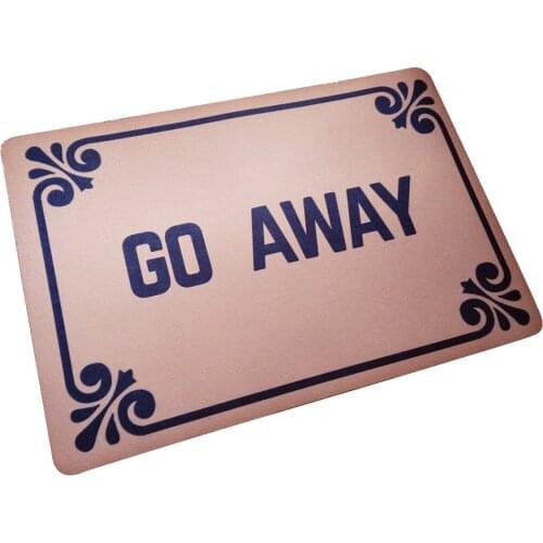 Funny Doormats " Go Away " Durable Machine-washable Indoor/outdoor Door Mat