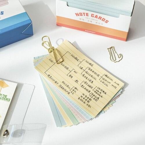 Notes Card Grid Line Memo Planner Record Paper Card School Office Supplies 150Sheets