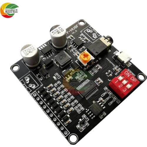 Ziqqucu Voice Playback Amplifier Module Triggers Serial MP3 Music Player Class D 3.5mm Audio Aux Micro USB 10W/20W Voice Module