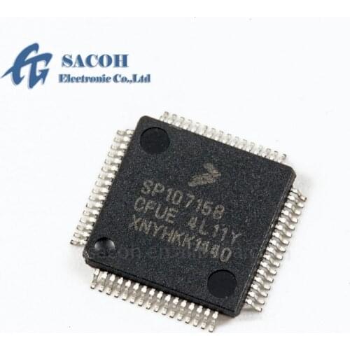 1PCS/lot New OriginaI SP107158CFUE SP107158 or SP107156CFUE SP107156 QFP-64 MCU Microprocessor