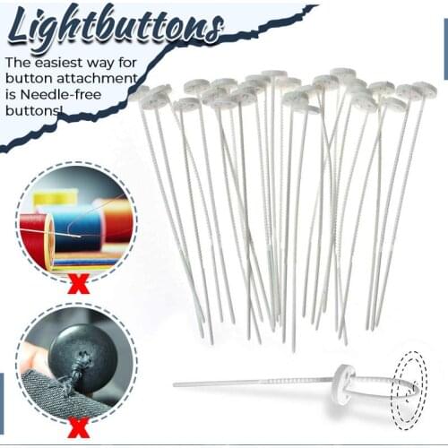 Fast Button Tool No Sew Buttons 10pcs Button Tool No Need To Stitch Button Needleless Button Accessory Quick Button Sewing Tool