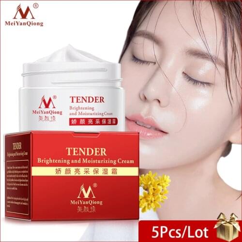 5Pcs Moisture Cream Shrink Pores Skin Care Face Lift Essence Tender Anti-Aging Whitening Wrinkle Removal Cream Hyaluronic Acid