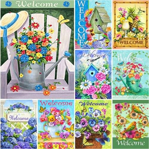 5D DIY Diamond Painting Kits Bird Full Square Round Resin Diamonds Embroidery Animal Flower Decorations Home Art New Arrival