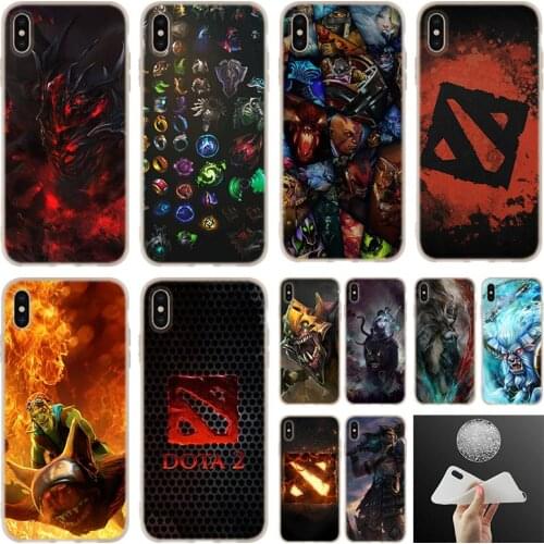 For iphone 11Pro dota 2 logo Soft Silicone Case Cover For iPhone 12 11 Pro 7 8 Plus XR XS Max 5 5S SE 6 6s Funda Mini