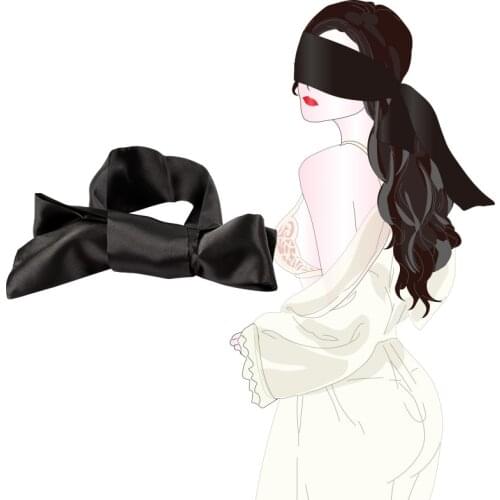 Women Sexy Blindfold Soft Blindfold Satin Ribbon Bandage On Eyes Comfortable Sleep Eye Mask Breathable Cover Eye Patch For Sleep