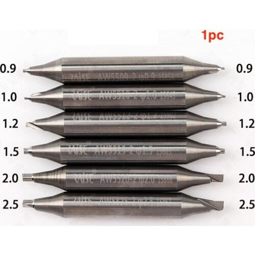 1pc milling cutter for raise tungsten steel double-end 0.9-2.5MM single-edge for key cut machine